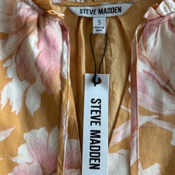 NWT Steve Madden Disposition Tiered Sundress in Golden Glow - Picture 10 of 13